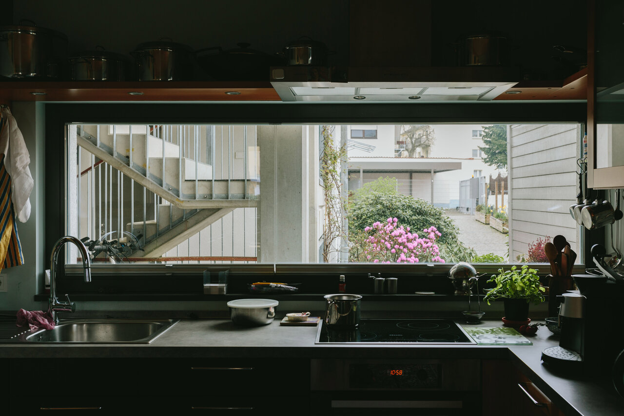 Blick aus Küchenfenster Mehrfamilienhaus Oberursel