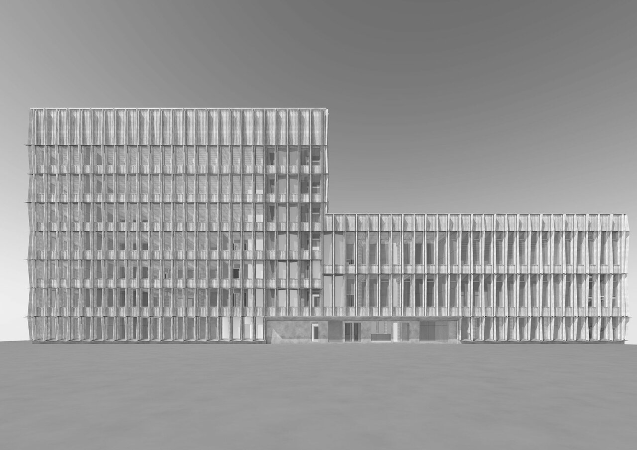 Visualisierung Fassaden Steinbeis-Haus Hochschule Aalen
